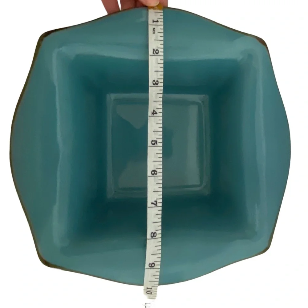 Southern‎ Living at Home Tuscan Everyday Baker Blue Teal Square 9